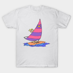 Vintage Sailboarding Vibes T-Shirt